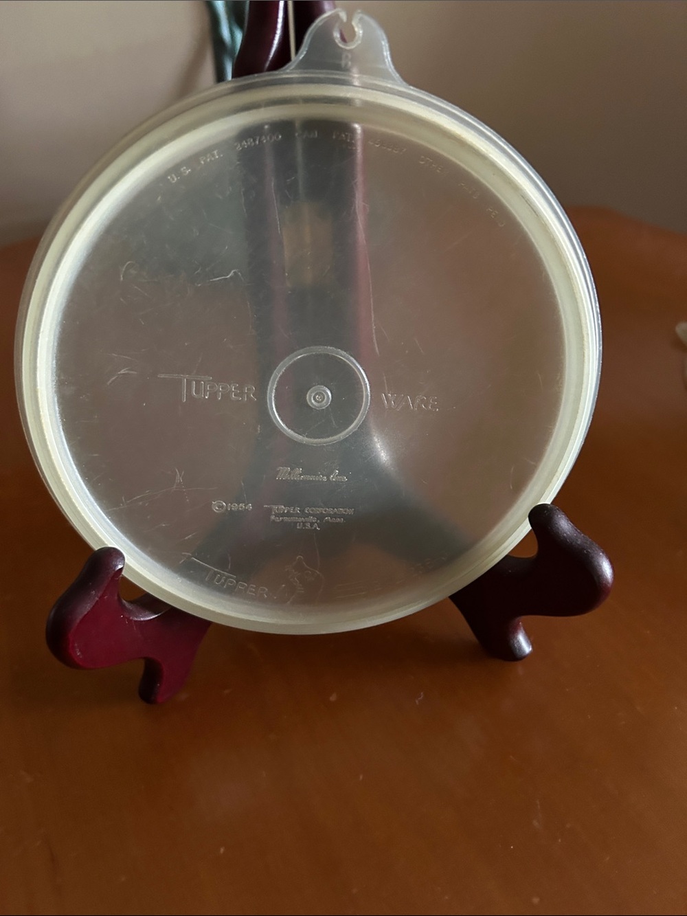 Vintage Tupperware Translucent Round Lid